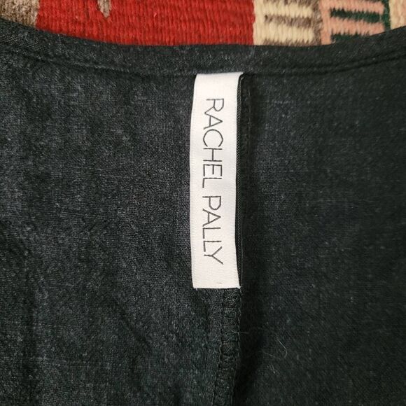 Rachel Palley Linen Rayon Jumpsuit Sz L Button Front Sleeveless Ankle Wide Leg - Picture 6 of 13